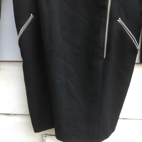 Rickie Freeman for Teri Jon vintage black dress with zippers and shoulder pads 8 - Picture 4 of 10